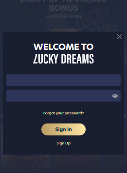 Lucky Dreams Login